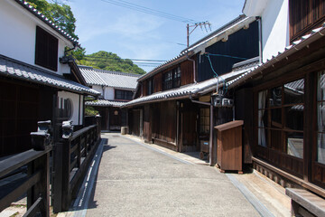 御手洗町の古い町並み