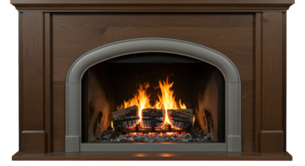 Isolated Fireplace