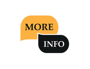 More info sign on white background	