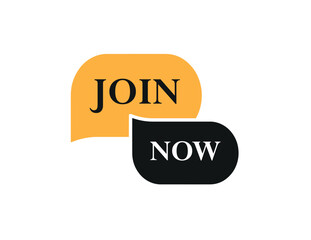 join now sign on white background	