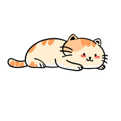 A cute and playful orange cat who loves to sleep and jump.