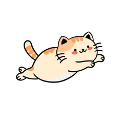 A cute and playful orange cat who loves to sleep and jump.