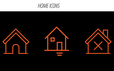 Home Icon Logo, Real Estate Home Symbol, Minimalist House Icon, Modern Home Logo, Abstract Home Design, Property Logo Icon, Residential Building Emblem, Simple House Logo, Roof and Home Symbol, Home 