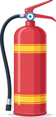 Obraz premium fire extinguisher isolated clipart cartoon Illustration drawing