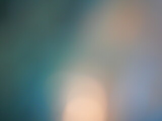 White light circle on purple with blue and green background, Bokeh and blurred from indoor lighting, Night city light for the celebration of the holiday season