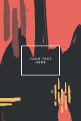 Abstract pattern card template