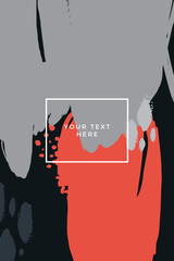 Abstract pattern card template