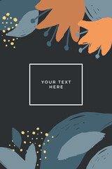 Abstract pattern card template
