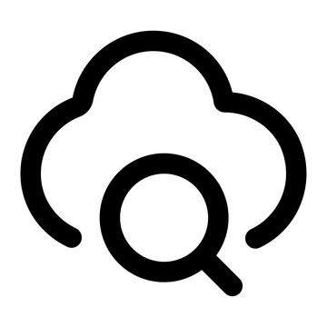 cloud searh icon for illustration