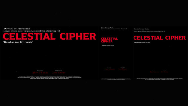 Cinematic Film Title Card, Movie Poster Typography Overlay 45 | Fully Modular Editable Layouts & Easy Text Animator Control to Create Custom Text Animations Without KeyFrames 