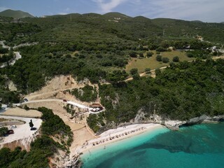 Plaża siarkowa Xigia - Zakynthos -Grecja - zdjęcia zrobione dronem © Konrad