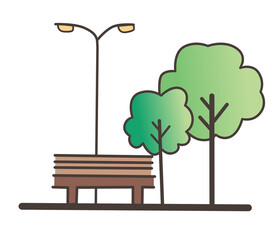 bench in park