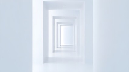 Infinite White Corridor