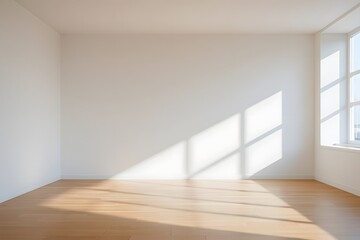 Sunlit Empty Room Interior