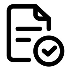 file checked icon for illustration