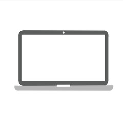 laptop isolated on white background