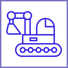Backhoe icon design
