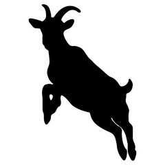 Silhouette Goat Animal Illustration Set
