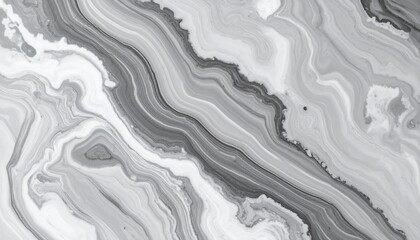 Obraz premium Swirling gray and white paint creates an abstract, marbled texture evoking a calming, natural stone pattern.