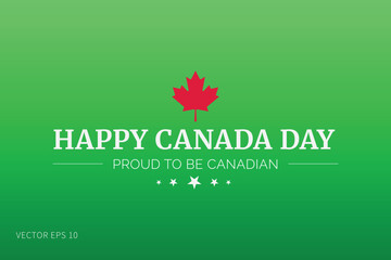 Canada Day Leaf Graphic Green