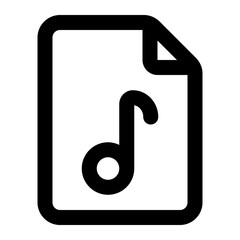 file music icon for illustration
