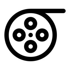 fim reel icon for illustration