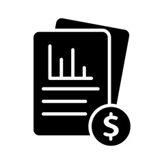 expense report sheet icon
