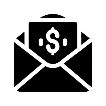 paycheck icon envelope salary
