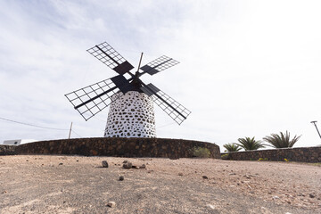 windmill in the village