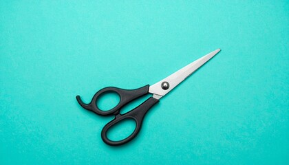 scissors on a blue background