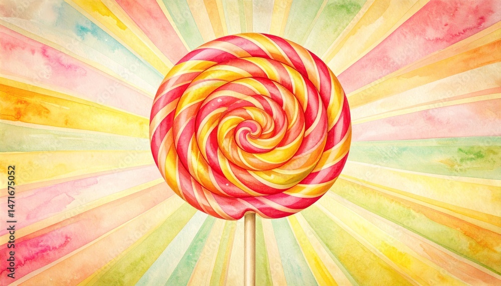 Aufkleber colorful abstract swirls, a captivating visual experience of vibrant colors and dynamic patterns