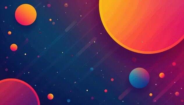 Abstract circle elements and modern square banner design, easily customizable for social media & web posts , art, element