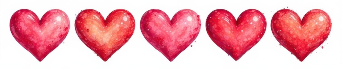 Fototapeta premium Interlocking hearts, hand-drawn style; ample white space , romantic, vector
