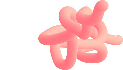 3d wave abstract transparent background