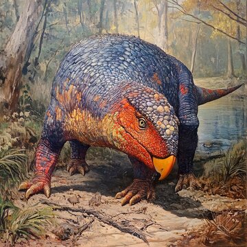 Majestic Prehistoric Reptile Painting