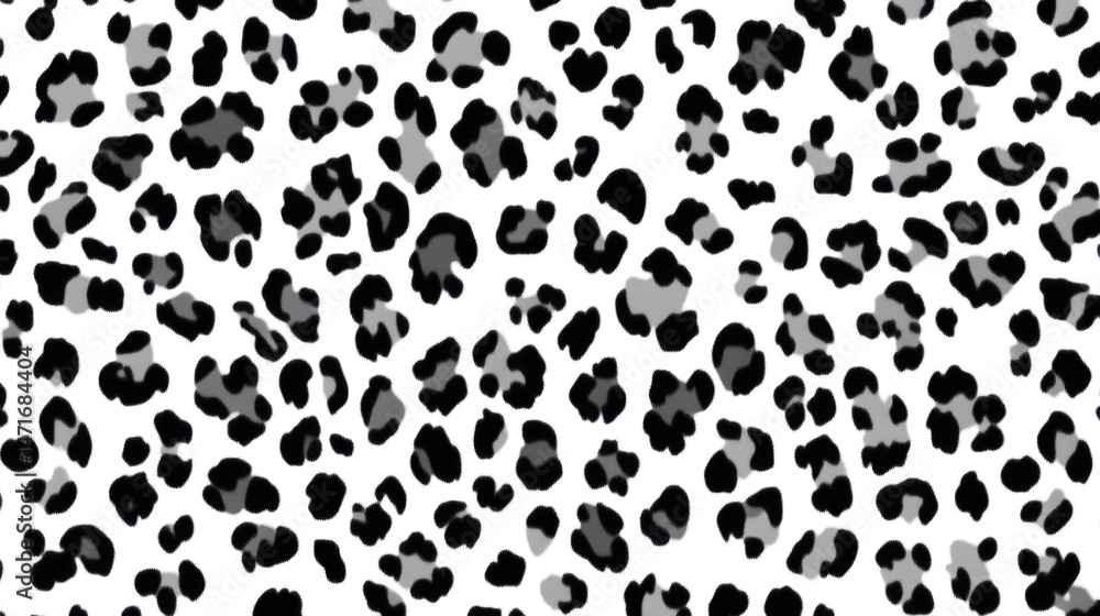 Poster abstract leopard print pattern