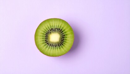 kiwi on a purple background