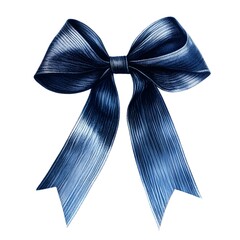 Ribbon bow on a white background.