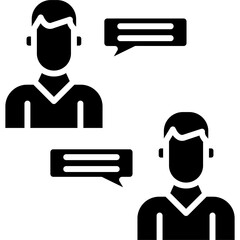 Discussion Group Icon Vector Element