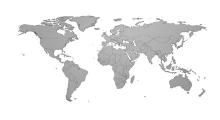 Fototapeta premium world map sketch vector art simple and detailed