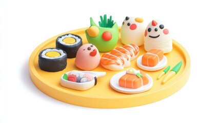 Colorful sushi platter (5)
