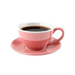 Obraz premium Pink coffee cup