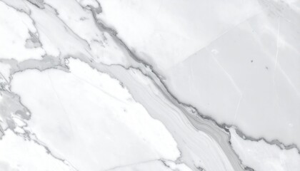 Fototapeta premium Veins of white and gray marble swirl across a polished surface, creating an elegant and natural texture.