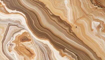 Swirling bands of warm beige and caramel tones create a mesmerizing, organic pattern resembling aged wood or abstract marble.