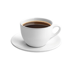 Obraz premium White coffee cup and saucer