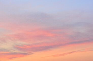 Sunset Sky with Colorful Clouds wallpaper