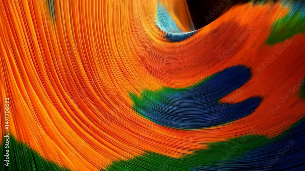 Poster abstract waves of vibrant colors blend and flow in a captivating, textured composition.