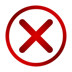 red cross button element design png file transparent background, cross mark symbol template design with circle