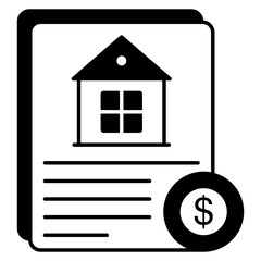 Vector Real-estate and Property Glyph Icons Pack and Illustrations 