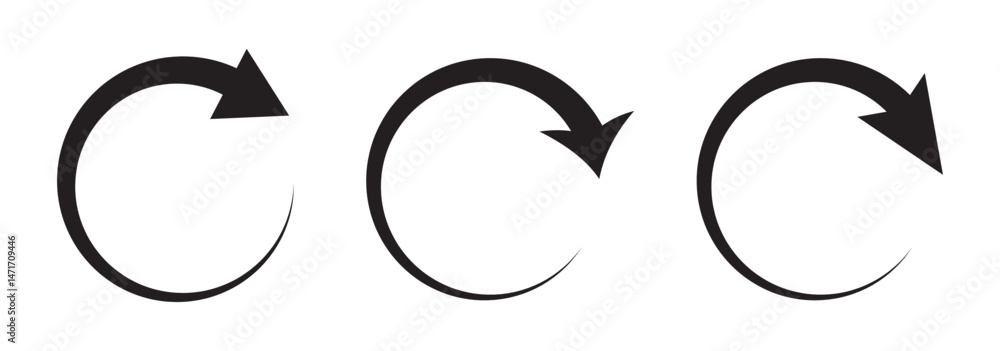 Poster refresh icon vector illustration. reload sign and symbol. update icon.